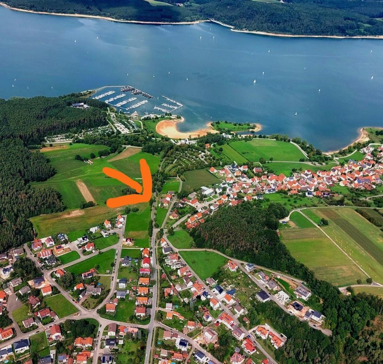 Ferienwohnung Brombachsee Ankerplatz Mit Sauna Bei Juliane Und Klaus 普莱因费尔德 外观 照片